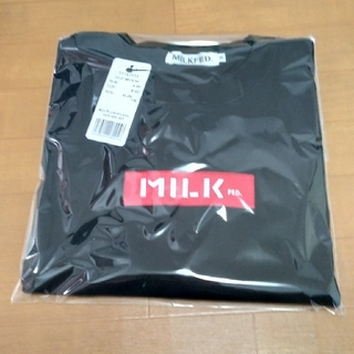 ミルクフェド(MILKFED.)のMILKFEED ボックスロゴTシャツブラック＋白T(Tシャツ(長袖/七分))