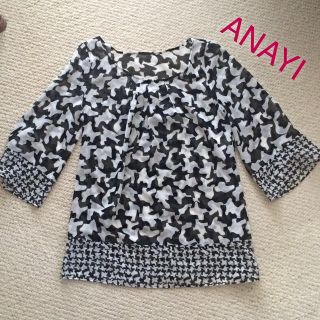 アナイ(ANAYI)の♡値下げ♡ANAYIシースルーカットソー(カットソー(長袖/七分))