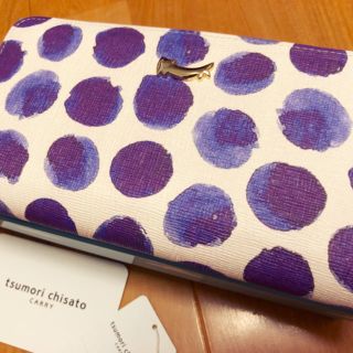 ツモリチサト(TSUMORI CHISATO)のツモリチサト 水彩風ドット 長財布(財布)