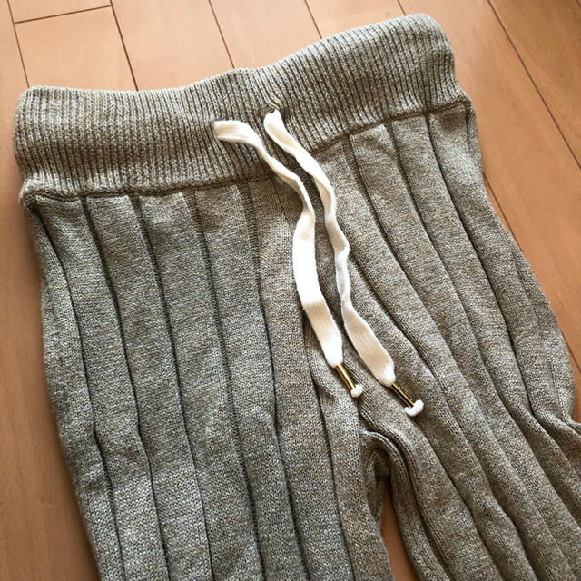 SeaRoomlynn(シールームリン)のjuemi  Box Rib Knit Cropped Pants ブラウン レディースのパンツ(カジュアルパンツ)の商品写真