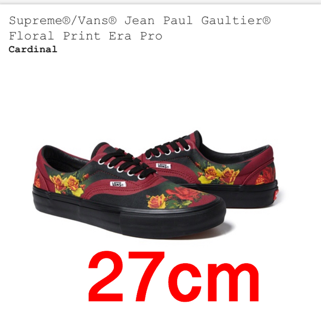 Supreme - Supreme × Jean Paul Gaultier × vans 27cmの通販 by ゆき's ...