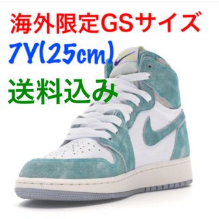 ナイキ(NIKE)のエア ジョーダン1 レトロ ハイ ターボグリーン  （GS）(スニーカー)