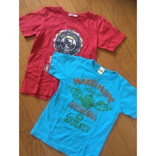 ベベ(BeBe)のお値下げ☆bebe  eaB☆130センチの半袖Tシャツ2枚セット☆ユーズド☆(Tシャツ/カットソー)