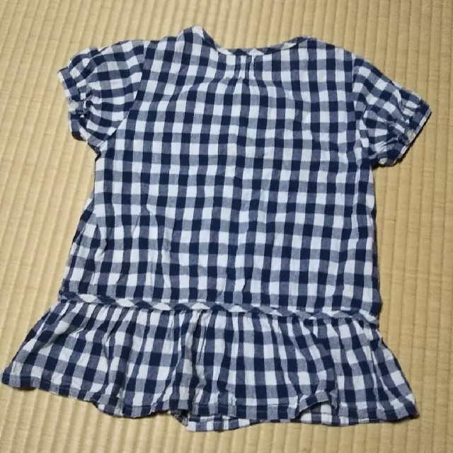 3can4on(サンカンシオン)の3can4onチェックシャツ 130㎝ キッズ/ベビー/マタニティのキッズ服女の子用(90cm~)(Tシャツ/カットソー)の商品写真