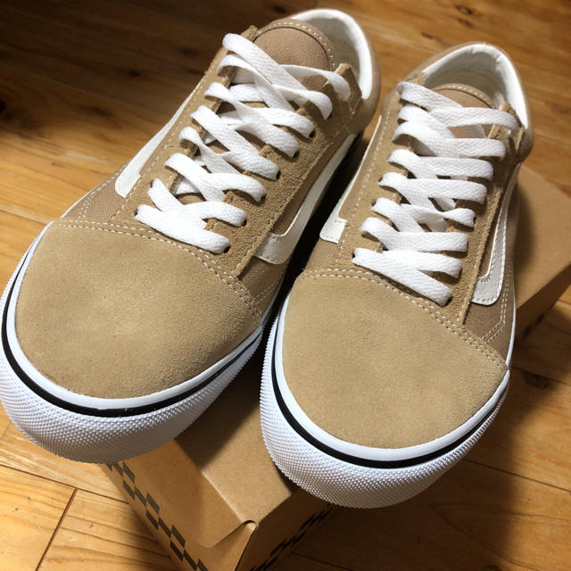 スニーカーvans オールドスクール ベージュ 27.5