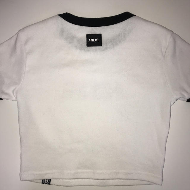 mixxmix(ミックスエックスミックス)のHIDE クロップドTシャツ ホワイト レディースのトップス(Tシャツ(半袖/袖なし))の商品写真