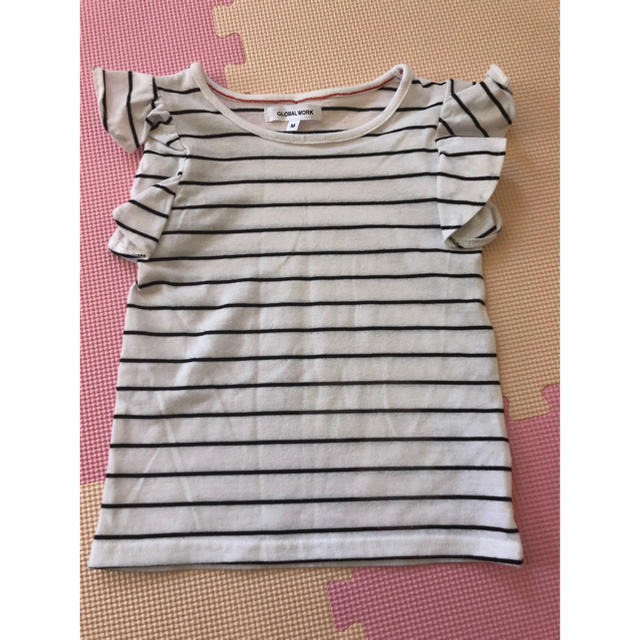 GLOBAL WORK(グローバルワーク)のGLOBAL WORKボーダーTシャツ キッズ/ベビー/マタニティのキッズ服女の子用(90cm~)(Tシャツ/カットソー)の商品写真