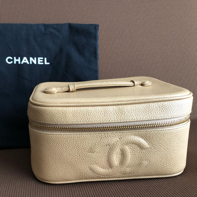 CHANEL 国内 正規品 キャビアスキン バニティ