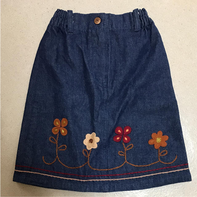 Branshes(ブランシェス)のブランシェス デニムスカート 新品  100 キッズ/ベビー/マタニティのキッズ服女の子用(90cm~)(スカート)の商品写真