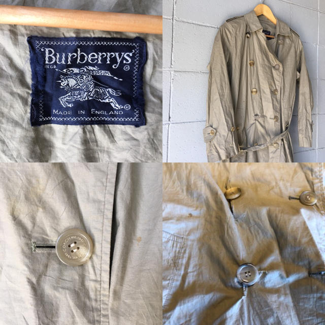 BURBERRY(バーバリー)の90s Burberry 100パーセントコットン バーバリー 一枚袖 メンズのジャケット/アウター(ステンカラーコート)の商品写真