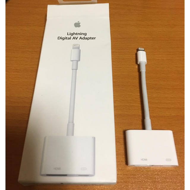 Apple(アップル)の【純正】Lighting Digital AV Adapter スマホ/家電/カメラのテレビ/映像機器(映像用ケーブル)の商品写真