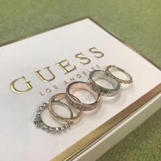 ゲス(GUESS)のGUESS 新品 リング指輪5個セット ロサンゼルス(リング(指輪))