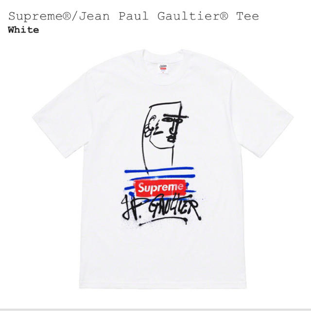 Supreme(シュプリーム)の【特典付き】Supreme Jean Paul Gaultier Tee 白 m メンズのトップス(Tシャツ/カットソー(半袖/袖なし))の商品写真