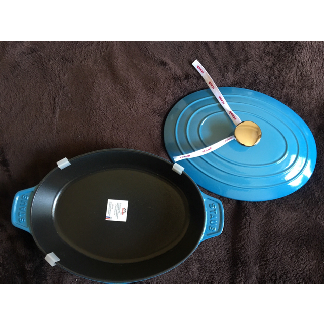 新品限定色ラーメル　Staub フィッシュシグネチャー　オーバルホットプレート