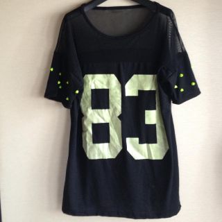新入荷ロングシャツ ワンピース 肩レース(シャツ/ブラウス(半袖/袖なし))