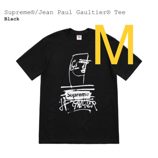 Supreme Jean Paul Gaultier Tee black MTシャツ/カットソー(半袖/袖なし)