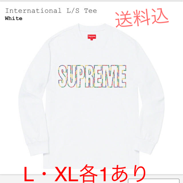 supreme2019SS International L/S Tee  白