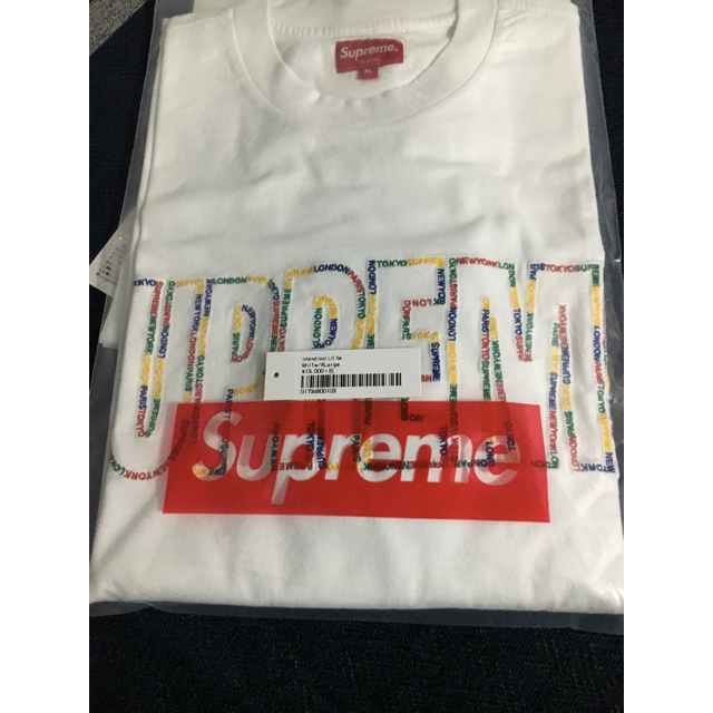 supreme2019SS International L/S Tee  白 1