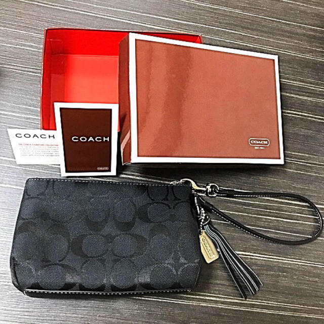 新品コーチCOACH★小物入れポーチ　リストレット