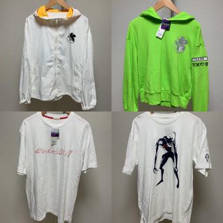 ジーユー(GU)の新品 EVANGELION エヴァンゲリオン 4点セット Tシャツ パーカー (パーカー)