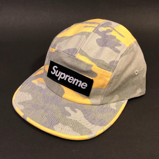 Supreme 19SS Washed Out Camo Camp Cap