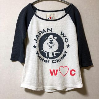 ダブルシー(wc)の【w♡c 】くまタン ワッフル ロングTシャツ(Tシャツ(長袖/七分))