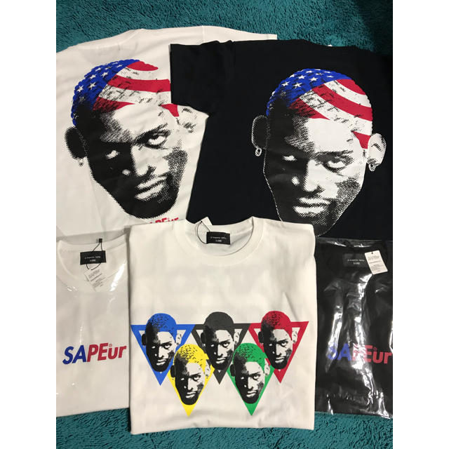 Tシャツ サプール SAPEur USA ロッドマン 白