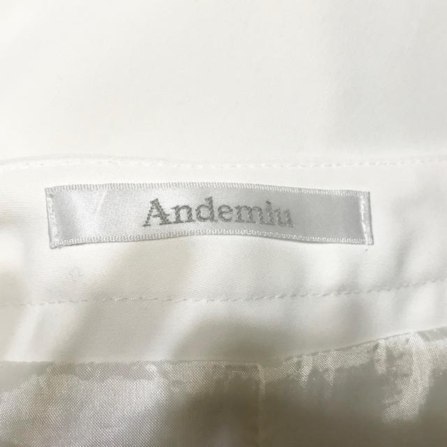 Andemiu(アンデミュウ)のガウチョパンツ ワイドパンツ ホワイト Andemiu レディースのパンツ(カジュアルパンツ)の商品写真