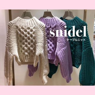 スナイデル(SNIDEL)のsnidel ケーブルニット(ニット/セーター)