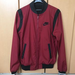 ナイキ(NIKE)のナイキNIKE★MA-1 ブルゾン リバーシブル  赤 黒(ナイロンジャケット)