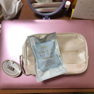 サボン(SABON)のサボン SABON コスメポーチとこんにゃくスポンジ(ポーチ)