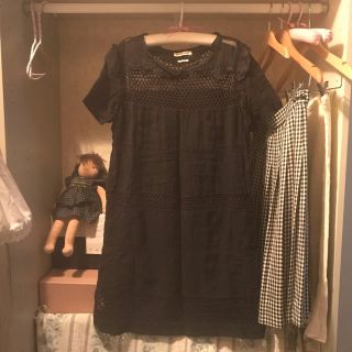 イザベルマラン(Isabel Marant)のisabel marant linen onepiece.(ひざ丈ワンピース)