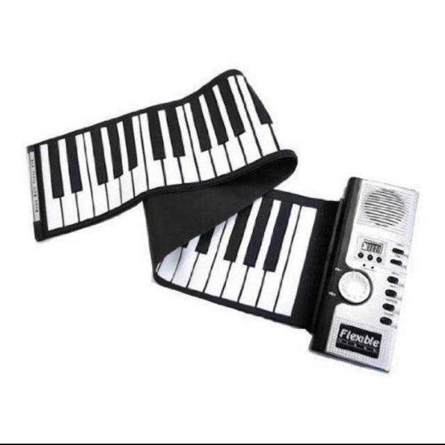 コンパクト　どこでも持ち運べる　バンドロール 電子 　(61鍵盤)　 ピアノ