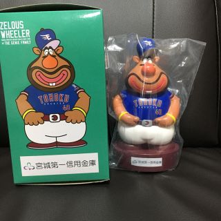 トウホクラクテンゴールデンイーグルス(東北楽天ゴールデンイーグルス)の非売品　ウィーラー貯金箱　ウィーラー大魔王　東北ブルー　2019 (その他)