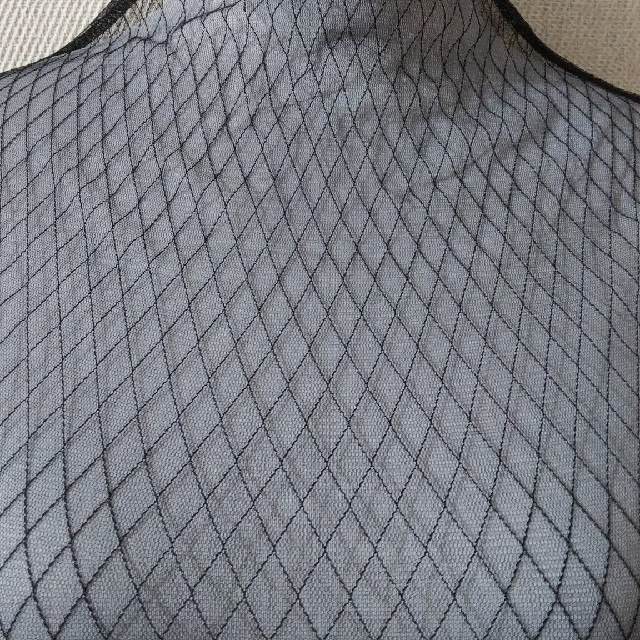 ひし形 シースルーインナー（ブラック） レディースのトップス(カットソー(長袖/七分))の商品写真