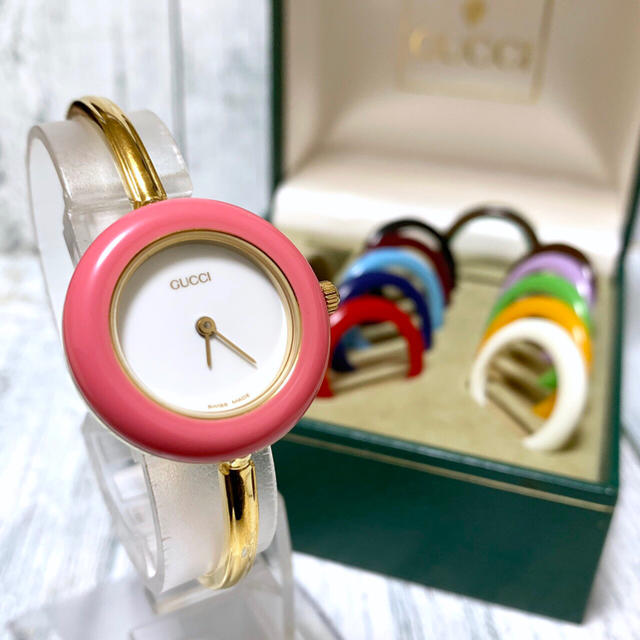 【美品】GUCCI グッチ チェンジベゼル 11/12.2 腕時計 12色 | フリマアプリ ラクマ