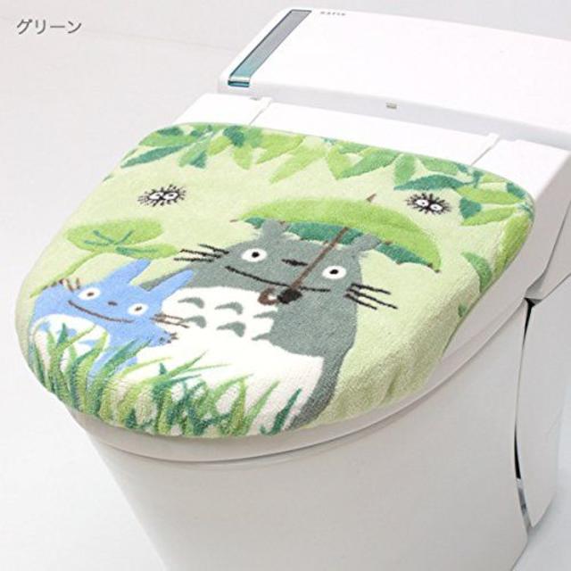 となりのトトロ トイレフタカバー なかよし（暖房・洗浄便器用）新品 インテリア/住まい/日用品のラグ/カーペット/マット(トイレマット)の商品写真