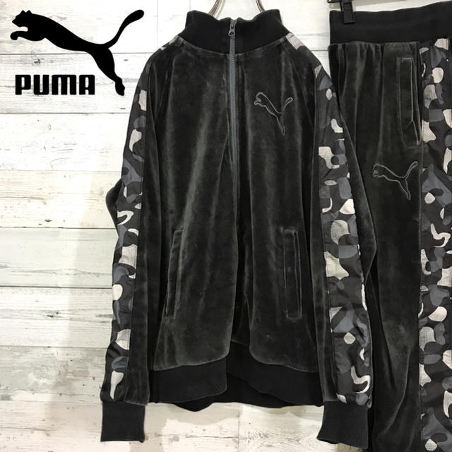 PUMA - 【激レア】プーマ PUMA☆刺繍ワンポイントロゴ ベロア