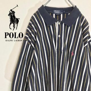 ポロラルフローレン(POLO RALPH LAUREN)の【人気のストライプ】ポロラルフローレン ペルー製 半袖ポロシャツ(ポロシャツ)