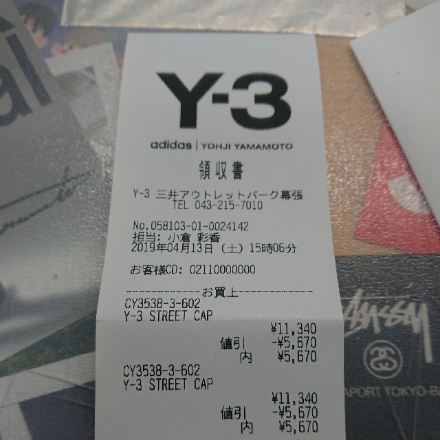 Y-3(ワイスリー)のY-3 18ss キャップ メンズの帽子(キャップ)の商品写真