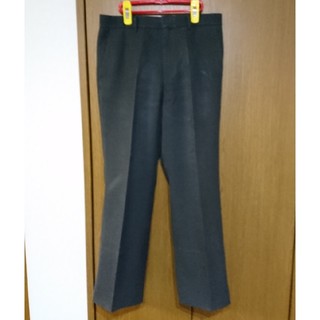 秋物☆ 日本製 ノータックスラックス W79 ダークグレー パンツ ズボン(スラックス)