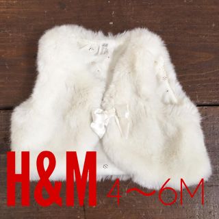 エイチアンドエム(H&M)のファーボレロ★4〜6m(カーディガン/ボレロ)