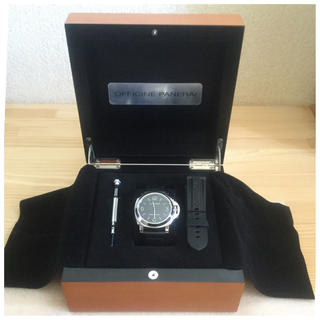 パネライ(PANERAI)の美品本物 PANERAI パネライ ルミノール ベース PAM00112(腕時計(アナログ))