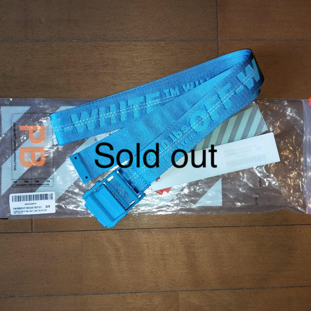 OFF-WHITE - Off-White Light Blue belt Mykonos の通販 by pilling's shop｜オフ