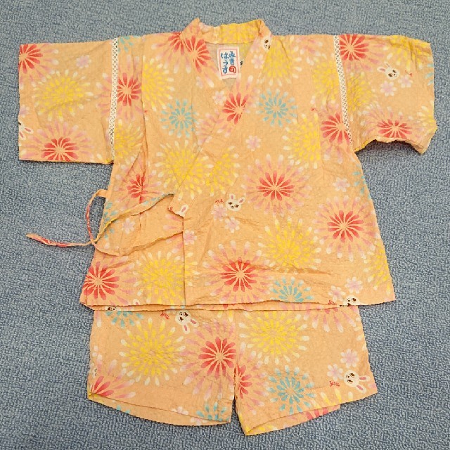 mikihouse(ミキハウス)のミキハウス 甚平 90 キッズ/ベビー/マタニティのキッズ服女の子用(90cm~)(甚平/浴衣)の商品写真