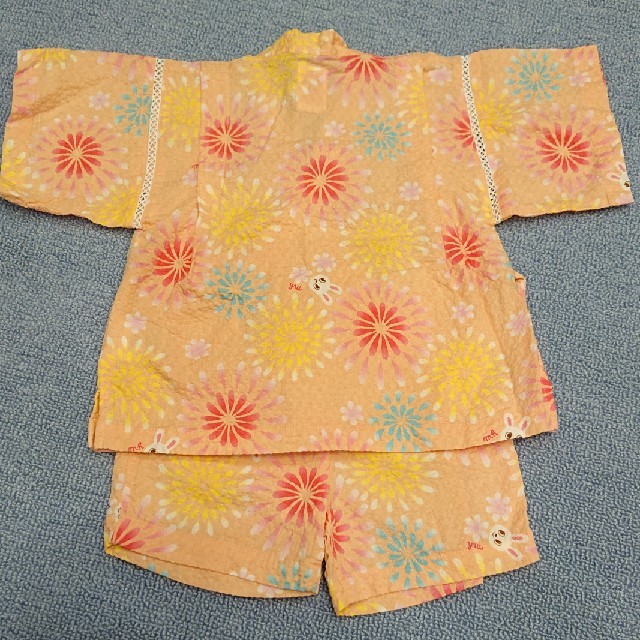 mikihouse(ミキハウス)のミキハウス 甚平 90 キッズ/ベビー/マタニティのキッズ服女の子用(90cm~)(甚平/浴衣)の商品写真