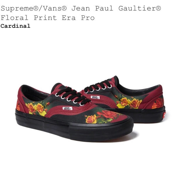 Supreme Vans Jean Paul Gaultier Era Pro 