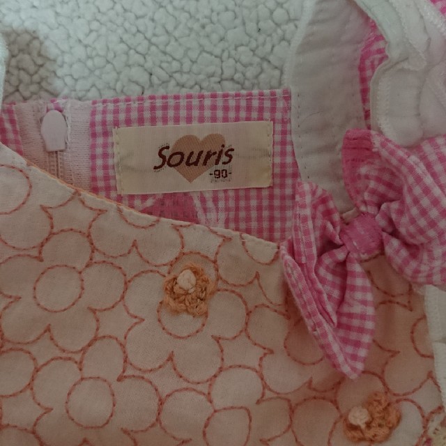 Souris(スーリー)のスーリー90未使用 キッズ/ベビー/マタニティのキッズ服女の子用(90cm~)(ワンピース)の商品写真