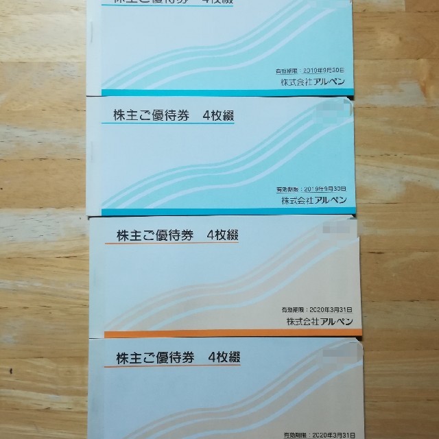 匿名配送　アルペン株主優待　8000円分