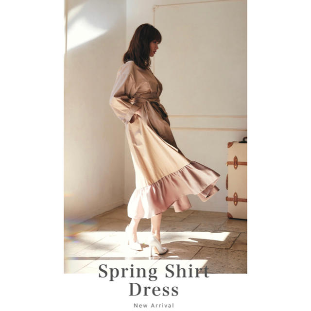 Her lip to Spring Shirt Dress